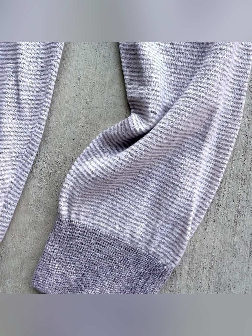 Ermenegildo Zegna Linen Blend Sweater Crew Neck V Insert Size 52 Made In Italy - Picture 6 of 9